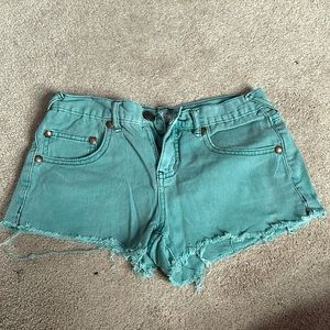 Free people low rise jean shorts